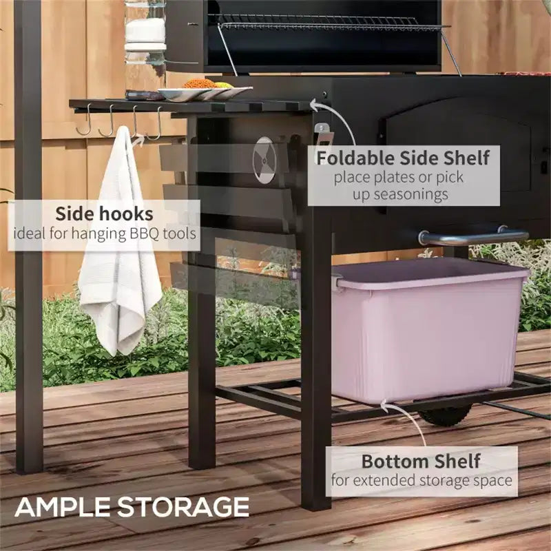 Gril de camping / Barbecue portable au charbon de bois