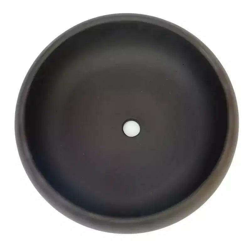 6.7 pots de fleurs en céramique non émaillés ronds avec une finition mate marron sophistiquée. Pot uniquement pour la décoration de fleurs succulentes d'intérieur.