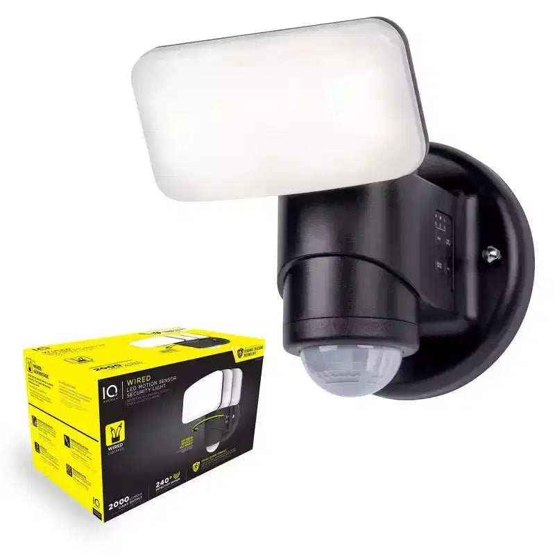 Dynamic Tracking Wired Motion Security Light - 2000 Lumens Outdoor LED 120V