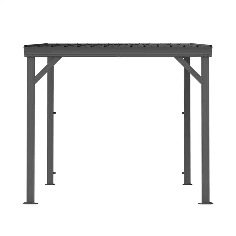 Gazebo mural 2,4 x 2,4 m avec système de drainage caché