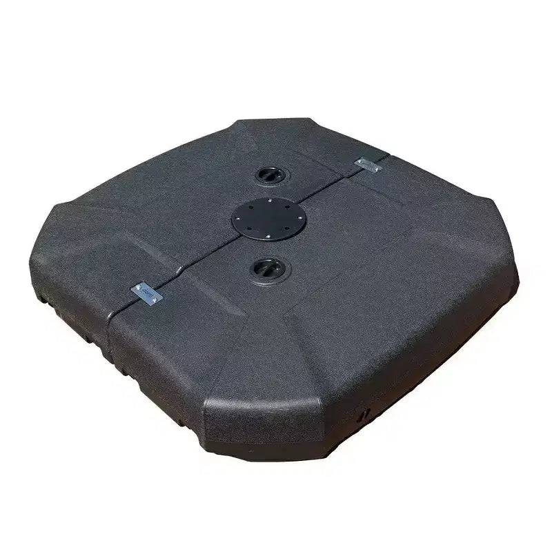 Base de parasol excentré roulante robuste 440 LB, remplissable d'eau ou de sable