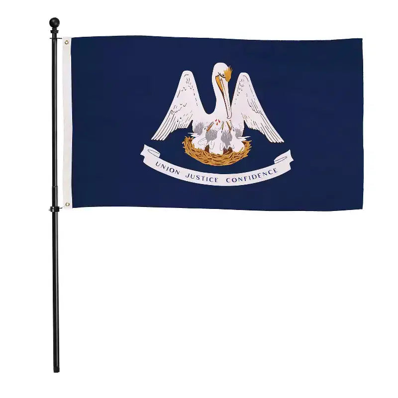 Drapeau double face 3x5 pieds, 3 plis pour l'extérieur avec œillets, Drapeaux d'État américains pour jardin extérieur, terrasse, décoration murale intérieure
