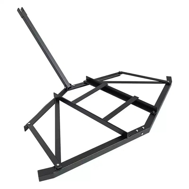 Grading Tool, Land Leveler  Heavy-Duty Steel Ground Groomer with Adjustable Rake, Universal Trailer Coupler & Reinforced Frame for Driveways, Lawns