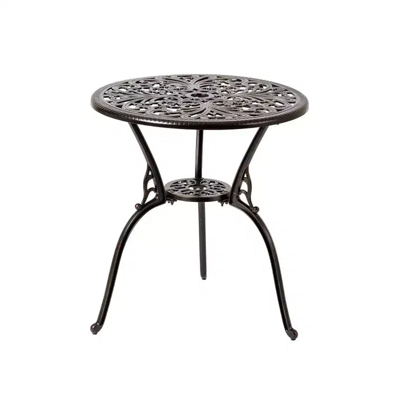 Table de bistro de patio en aluminium de transition