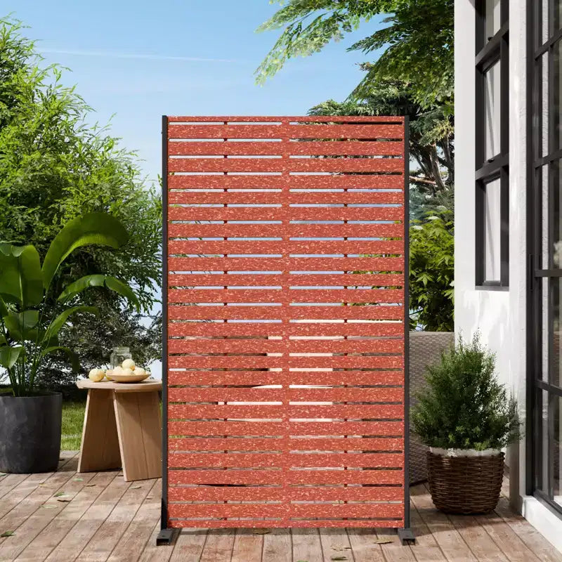 Paravent extérieur 152 cm H x 89 cm L avec support, Brise-vue en PEHD, Clôture d'intimité autoportante, Panneau de séparation pour terrasse, balcon, jardin