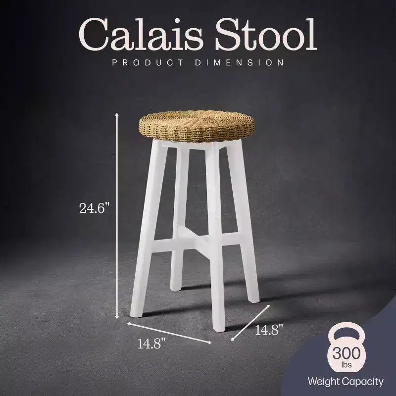 Ensemble de 2 tabourets de bar, blanc
