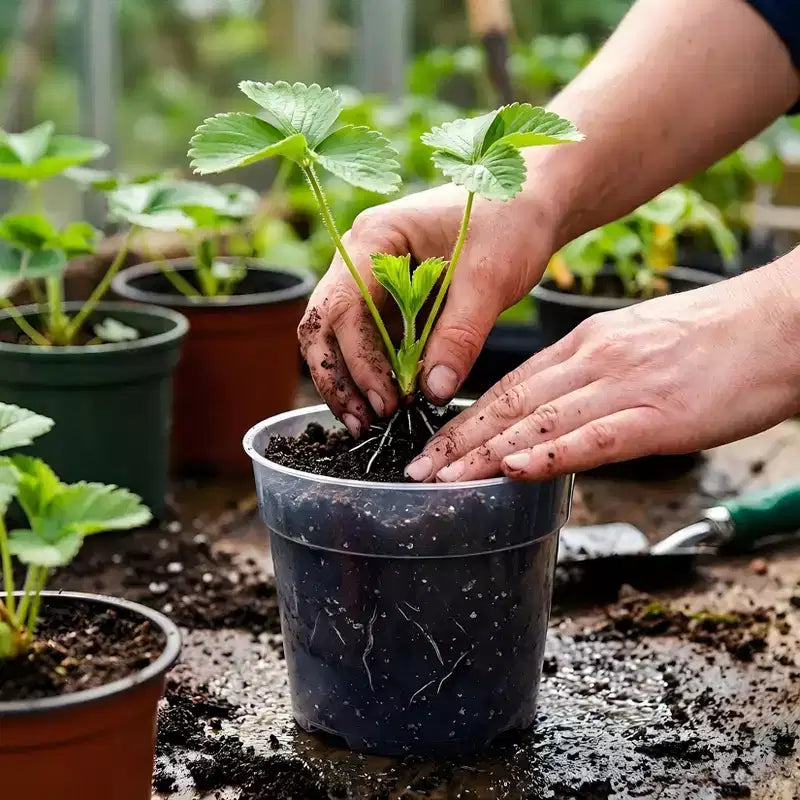 Pots de pépinière transparents pour plantes avec soucoupes et trous de drainage, pots de fleurs en plastique très transparents, idéaux pour le jardinage intérieur et extérieur