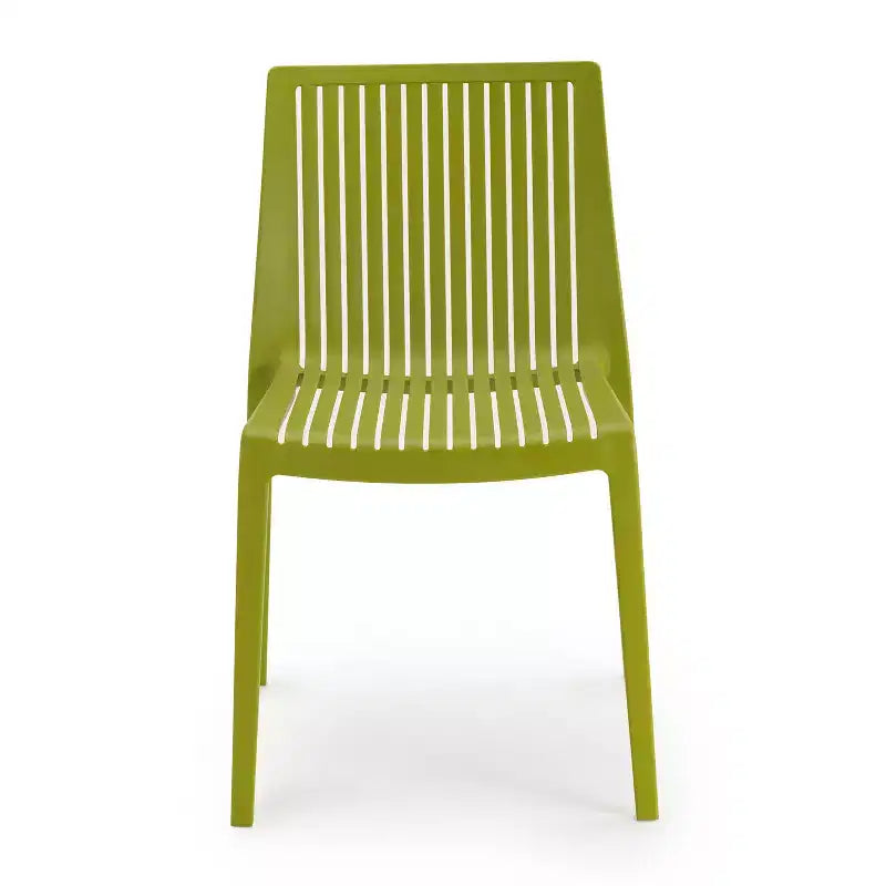 Chaises de salle à manger empilables modernes en résine plastique pour l'extérieur/l'intérieur