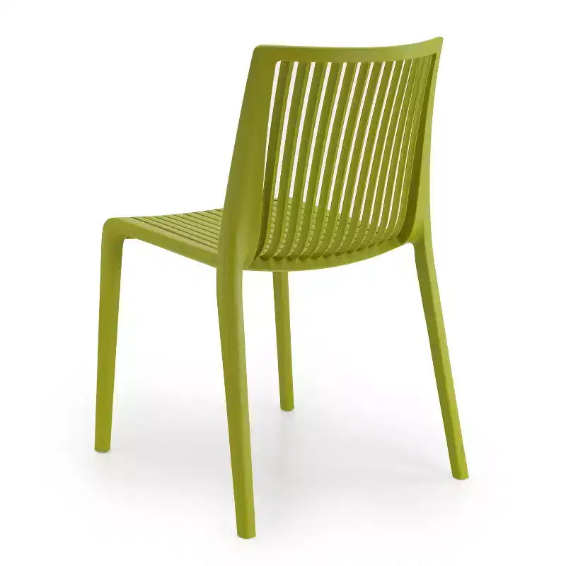 Chaises de salle à manger empilables modernes en résine plastique pour l'extérieur/l'intérieur