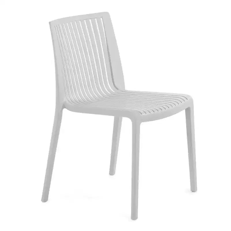 Chaises de salle à manger empilables modernes en résine plastique pour l'extérieur/l'intérieur