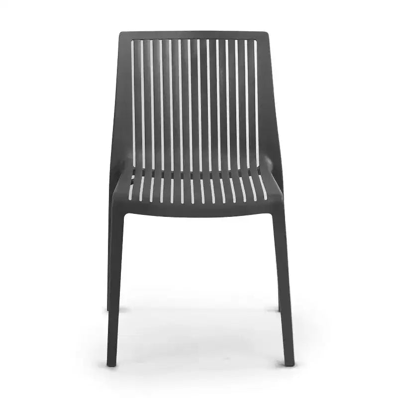 Chaises de salle à manger empilables modernes en résine plastique pour l'extérieur/l'intérieur