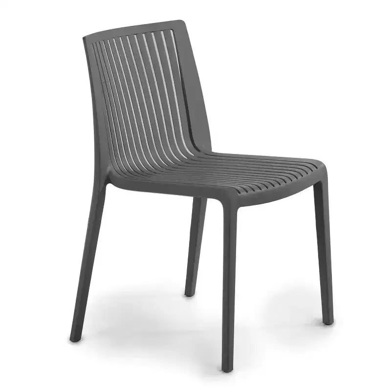 Chaises de salle à manger empilables modernes en résine plastique pour l'extérieur/l'intérieur