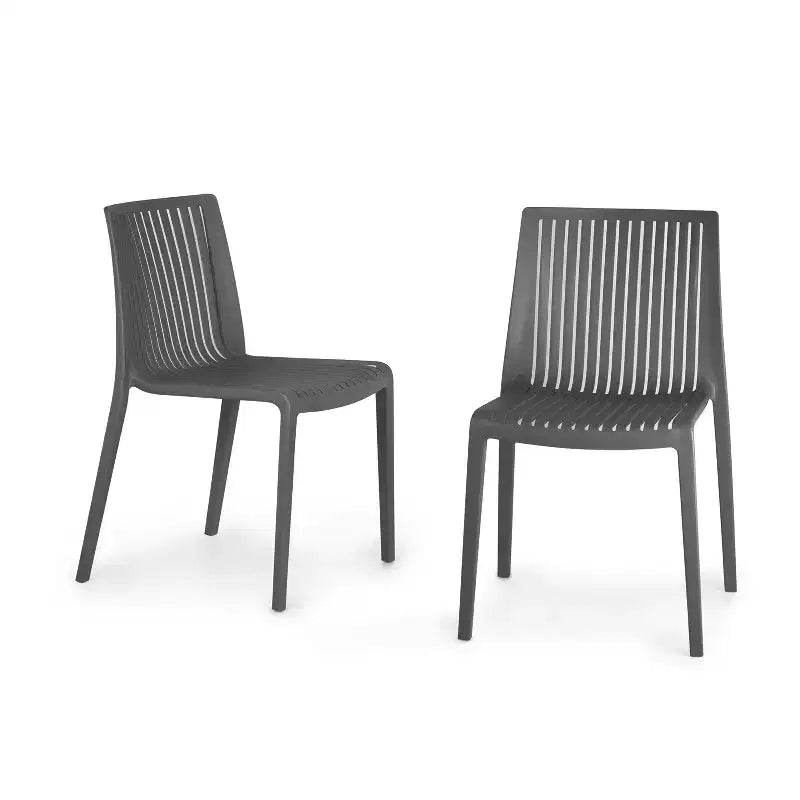 Chaises de salle à manger empilables modernes en résine plastique pour l'extérieur/l'intérieur