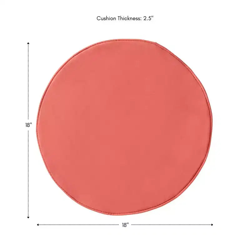 Coussin de chaise d'extérieur rond de 45 cm