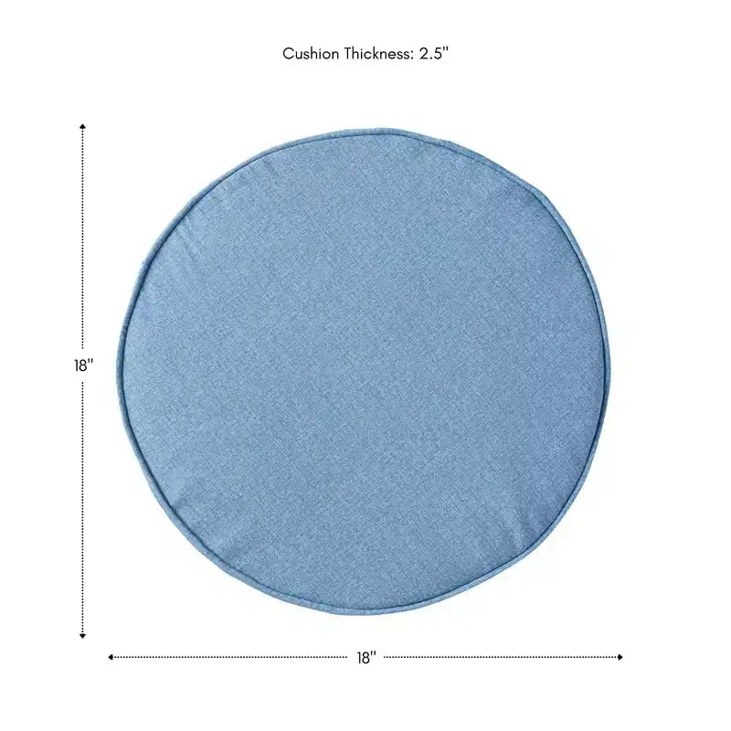 Coussin de chaise d'extérieur rond de 45 cm