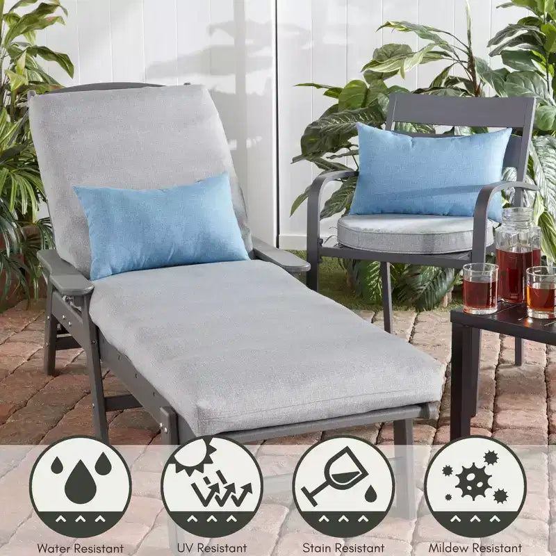 Coussin de chaise d'extérieur rond de 45 cm