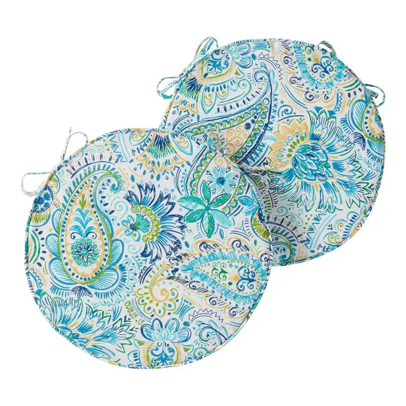 Coussin de chaise d'extérieur rond de 45 cm
