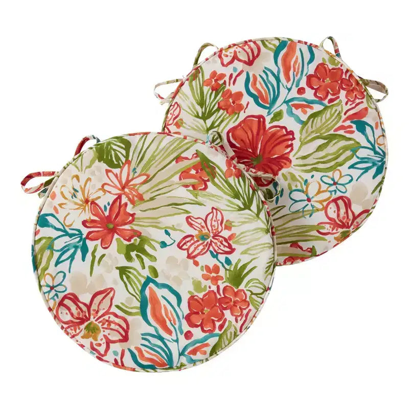 Coussin de chaise d'extérieur rond de 45 cm