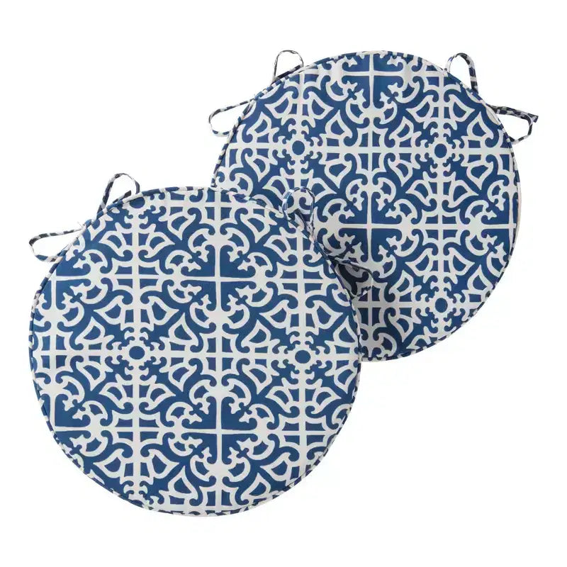 Coussin de chaise d'extérieur rond de 45 cm
