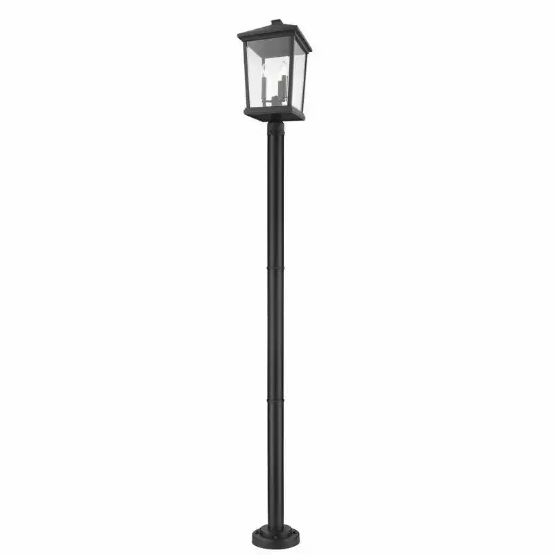 Z-Lite Beacon 3 - Light Post Light in Black