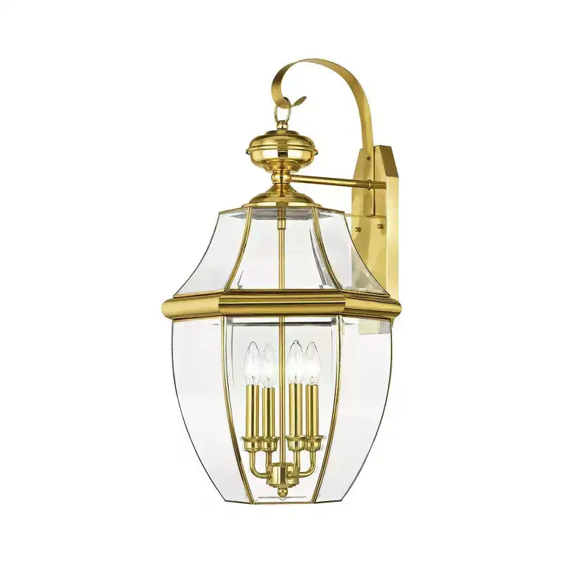 Livex Lighting Monterey 4 - Light Wall Light in Polished Brass