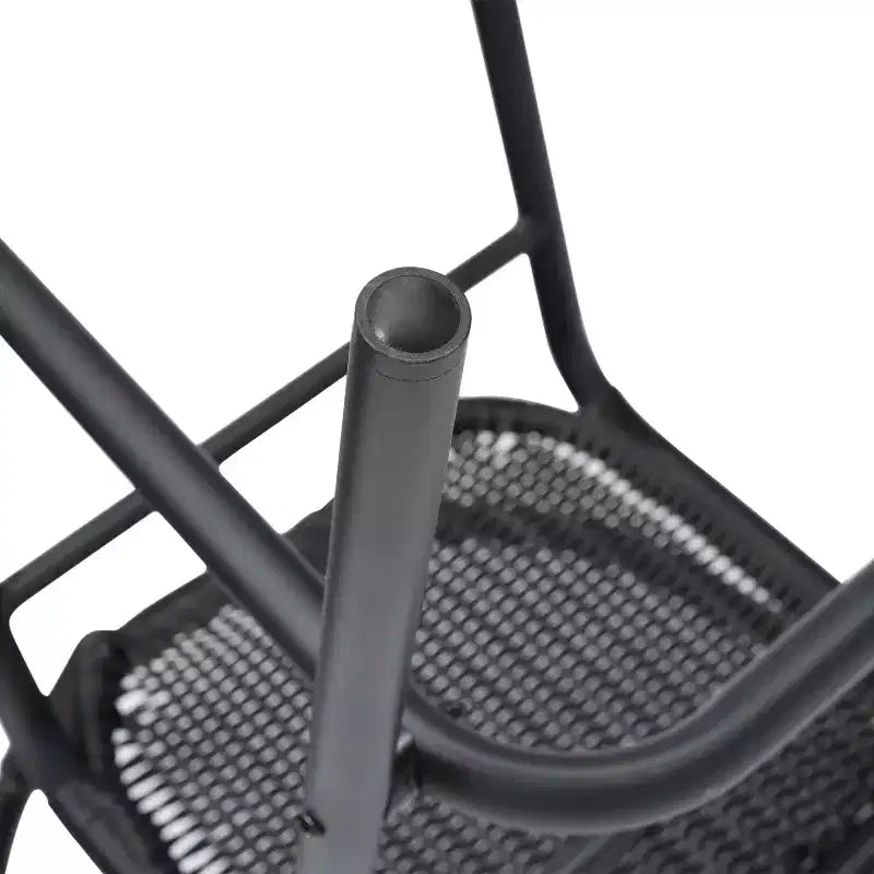 Tabouret de bar en rotin style restaurant d'extérieur