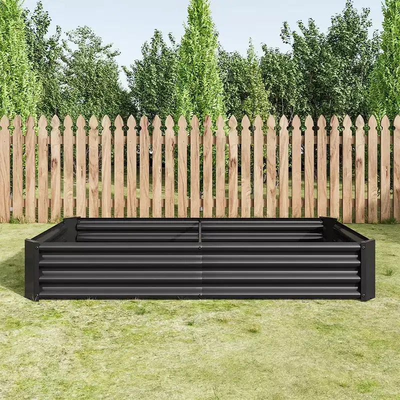 421ft Lit de jardin surélevé, Jardinière rectangulaire d'extérieur, Jardinières surélevées polyvalentes pour fleurs pour terrasse de jardin