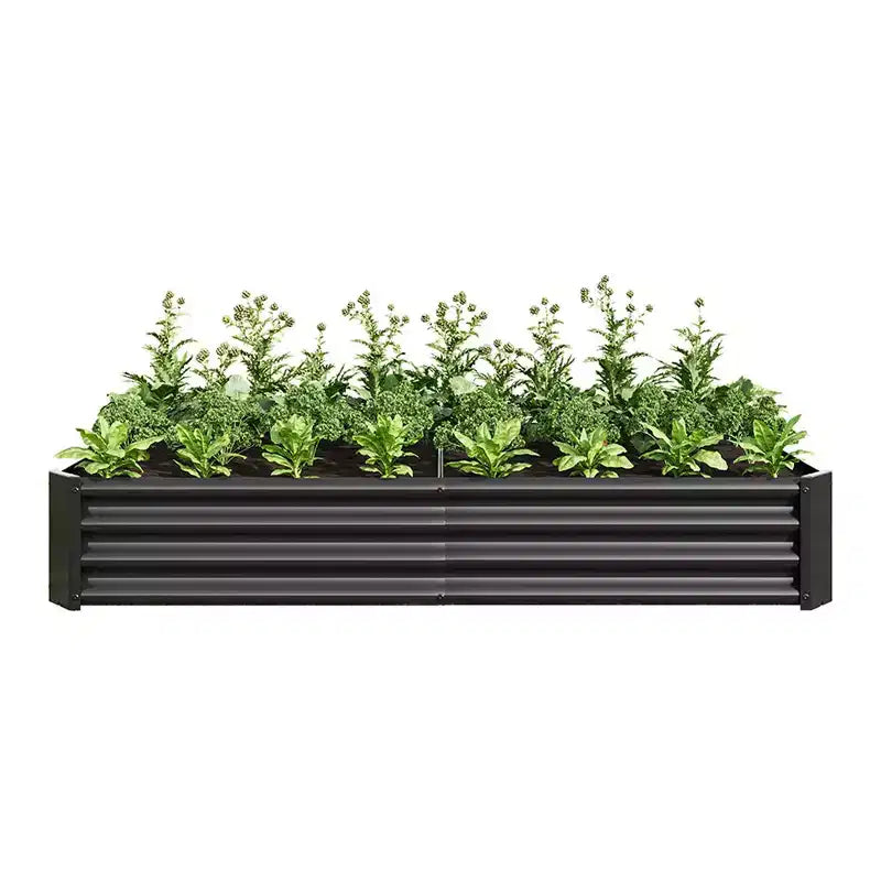 421ft Lit de jardin surélevé, Jardinière rectangulaire d'extérieur, Jardinières surélevées polyvalentes pour fleurs pour terrasse de jardin